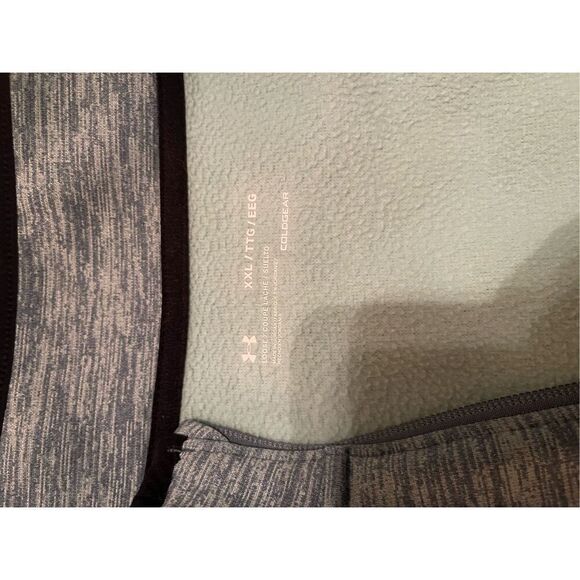 Under Armour Mens Grey/green Long-Sleeve 1/4 Zip Pullover Fleece Jacket Extra Ex - Picture 13 of 16